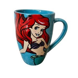 Disney Parks Little Mermaid Coffee Cup Mug Ariel Blue Collectible 1988 Vintage